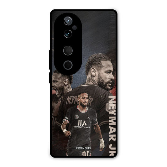 Neymar Portrait Vivo V40 Mobile Back Cover - Sports PrintShield Case