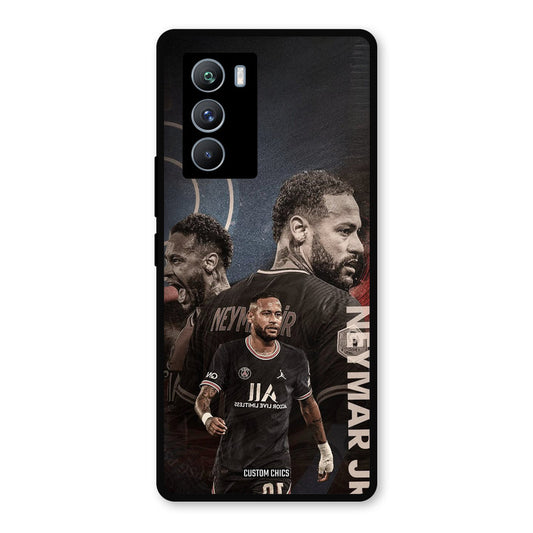 Neymar Portrait iQOO 9SE Mobile Back Cover - Sports PrintShield Case