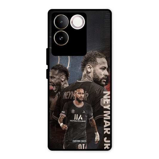 Neymar Portrait iQOO Z7 Pro Mobile Back Cover - Sports PrintShield Case
