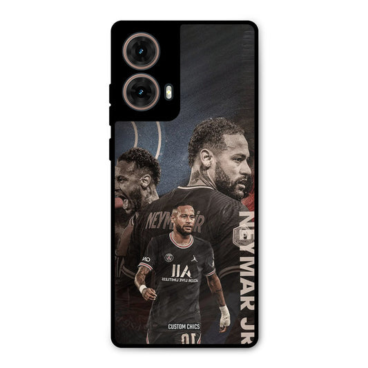 Neymar Portrait Moto G85 Mobile Back Cover - Sports PrintShield Case