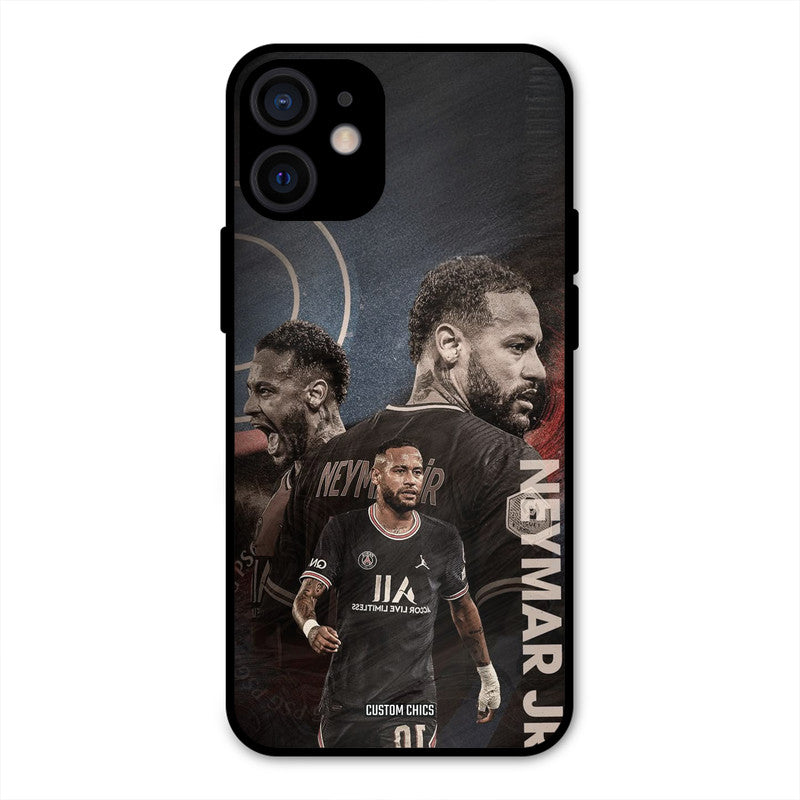 Neymar Portrait iPhone 12 Mini Mobile Back Cover - Sports PrintShield Case