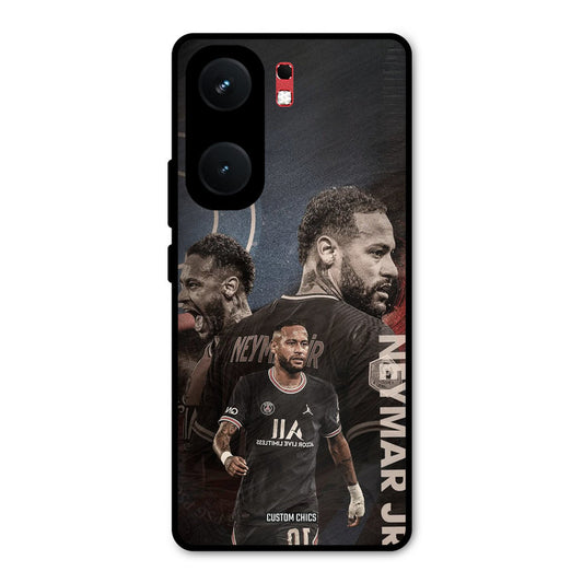 Neymar Portrait iQOO Neo 9 Pro Mobile Back Cover - Sports PrintShield Case