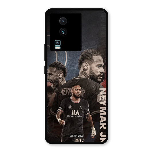 Neymar Portrait IQOO Neo 7 Mobile Back Cover - Sports PrintShield Case