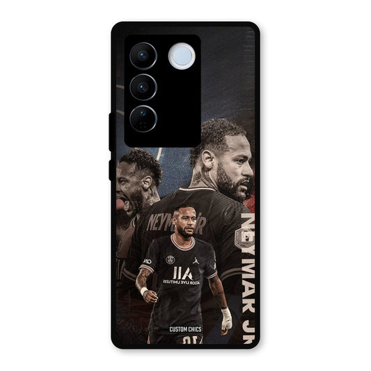 Neymar Portrait Vivo V27 Pro Mobile Back Cover - Sports PrintShield Case