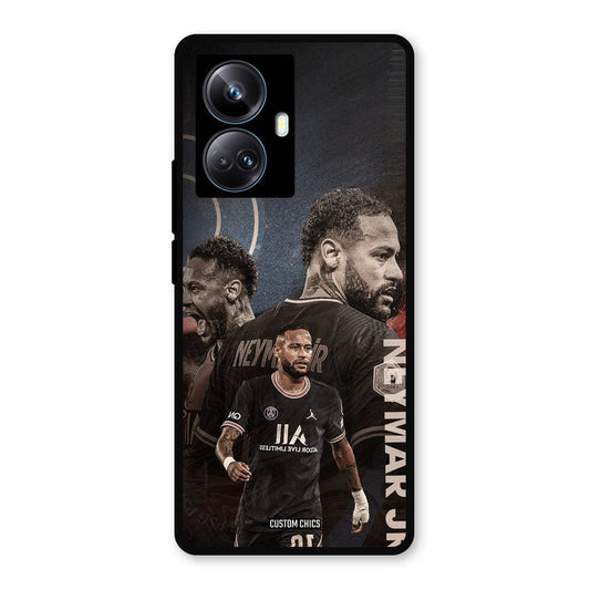 Neymar Portrait Realme 10 Pro Plus Mobile Back Cover - Sports PrintShield Case