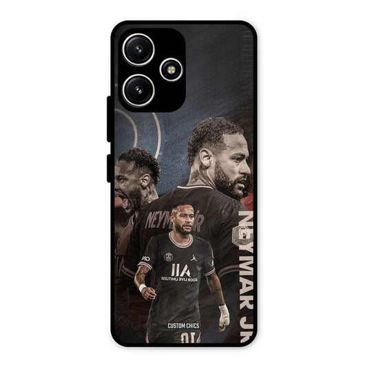 Neymar Portrait Redmi 12 5G Mobile Back Cover - Sports PrintShield Case