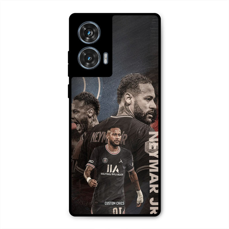 Neymar Portrait Moto G96 Mobile Back Cover - Sports PrintShield Case