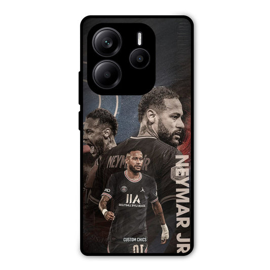 Neymar Portrait Redmi Note 14 Mobile Back Cover - Sports PrintShield Case