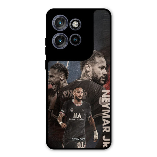 Neymar Portrait Motorola Edge 50 Neo Mobile Back Cover - Sports PrintShield Case