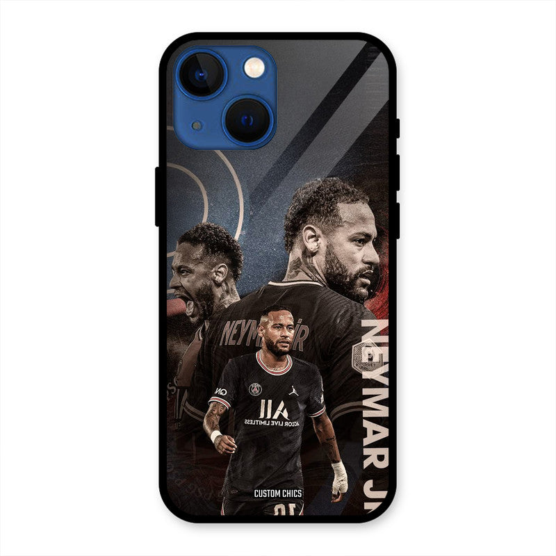 Neymar Portrait iPhone 13 Mini Mobile Back Cover - Sports PrintShield Case