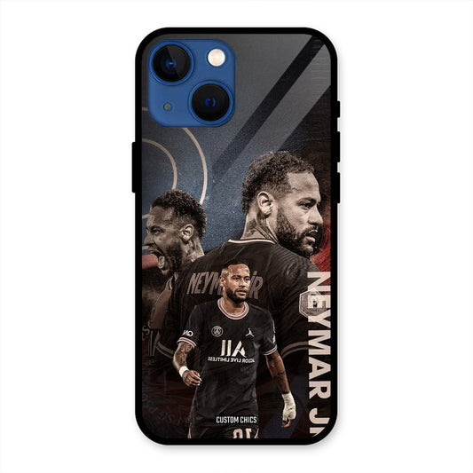 Neymar Portrait iPhone 13 Mini Mobile Back Cover - Sports PrintShield Case