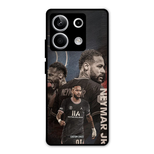 Neymar Portrait Redmi Note 13 5G Mobile Back Cover - Sports PrintShield Case