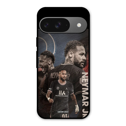 Neymar Portrait Google Pixel 9 Mobile Back Cover - Sports PrintShield Case