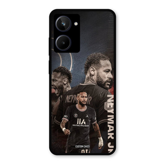 Neymar Portrait Realme 10 Mobile Back Cover - Sports PrintShield Case