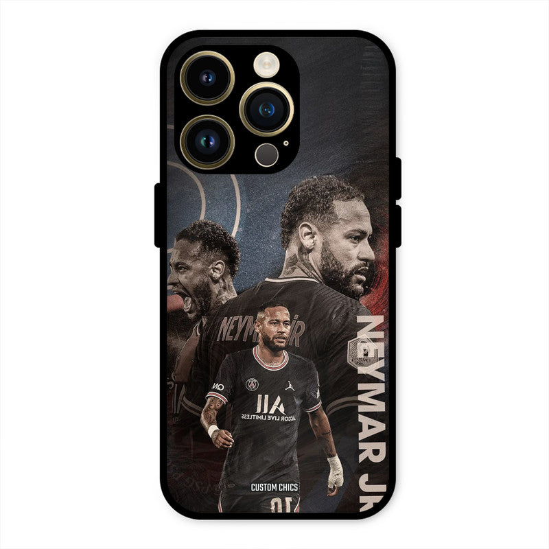 Neymar Portrait  iPhone 14 Pro Mobile Back Cover - Sports PrintShield Case