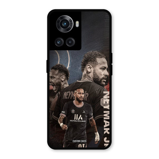 Neymar Portrait OnePlus 10R Mobile Back Cover - Sports PrintShield Case