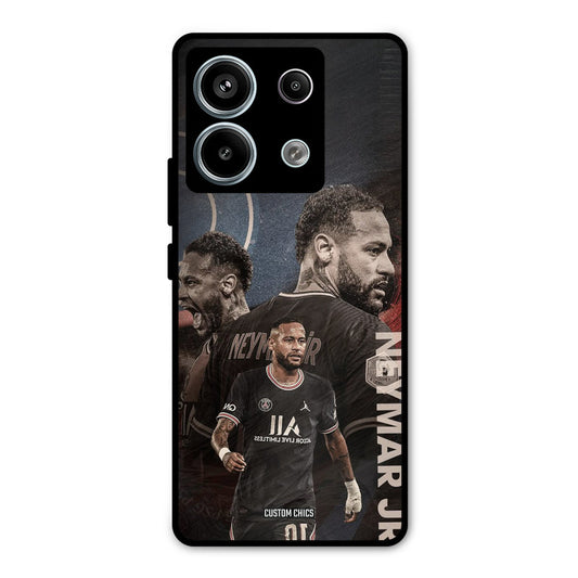 Neymar Portrait Redmi Note 13 Pro 5G Mobile Back Cover - Sports PrintShield Case
