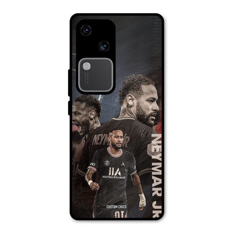 Neymar Portrait Vivo V30 Mobile Back Cover - Sports PrintShield Case