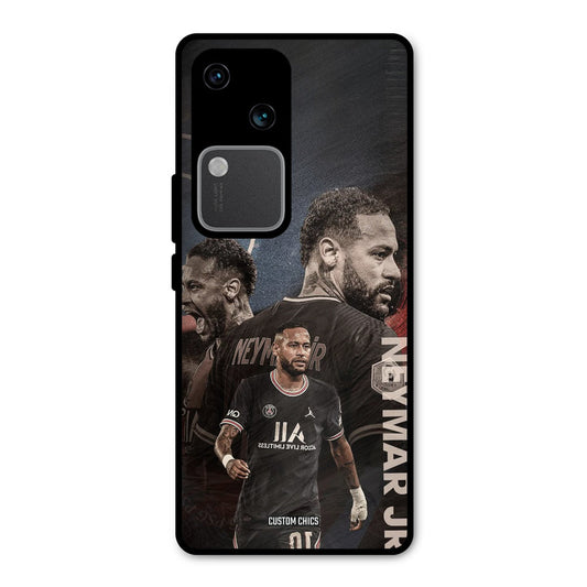 Neymar Portrait Vivo V30 Mobile Back Cover - Sports PrintShield Case