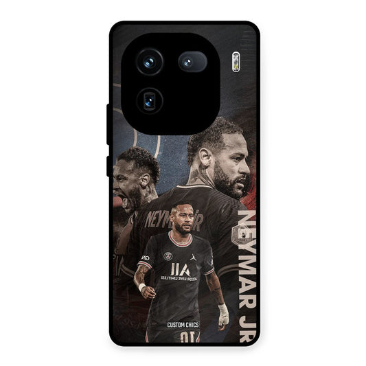 Neymar Portrait iQOO 12 Mobile Back Cover - Sports PrintShield Case