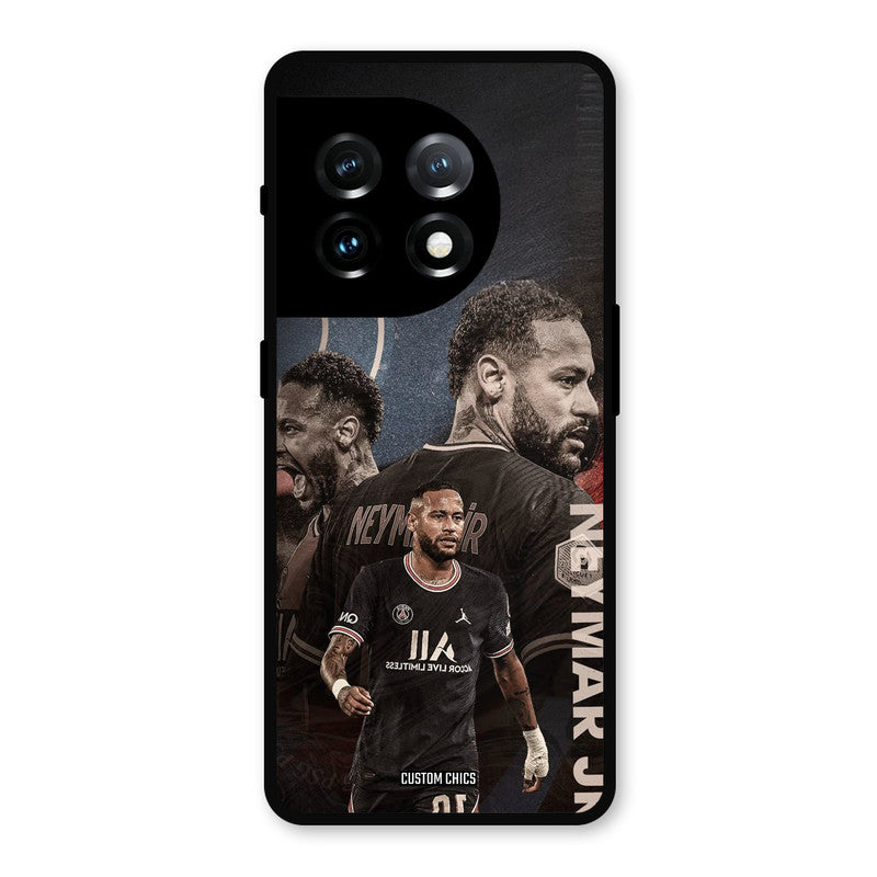 Neymar Portrait OnePlus 11 Mobile Back Cover - Sports PrintShield Case