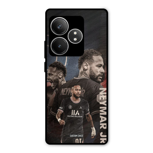 Neymar Portrait Realme GT 6T Mobile Back Cover - Sports PrintShield Case