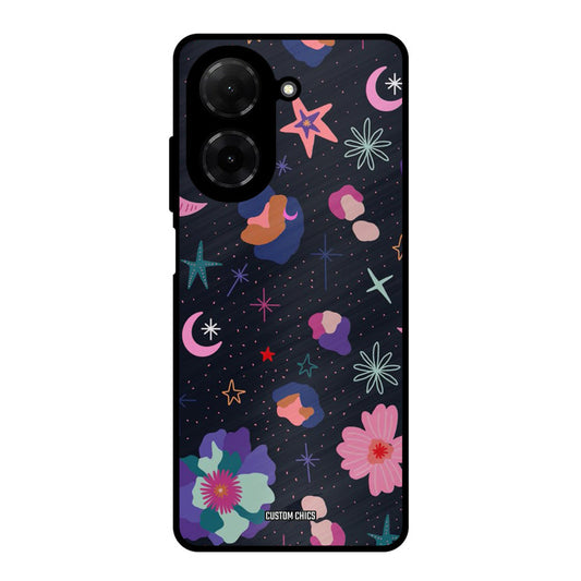 Night Pattern Poco C71 Mobile Back Cover - Aesthetic PrintShield Case