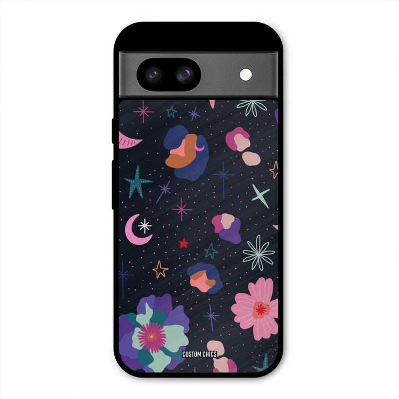 Night Pattern Google Pixel 8a Mobile Back Cover - Aesthetic PrintShield Case