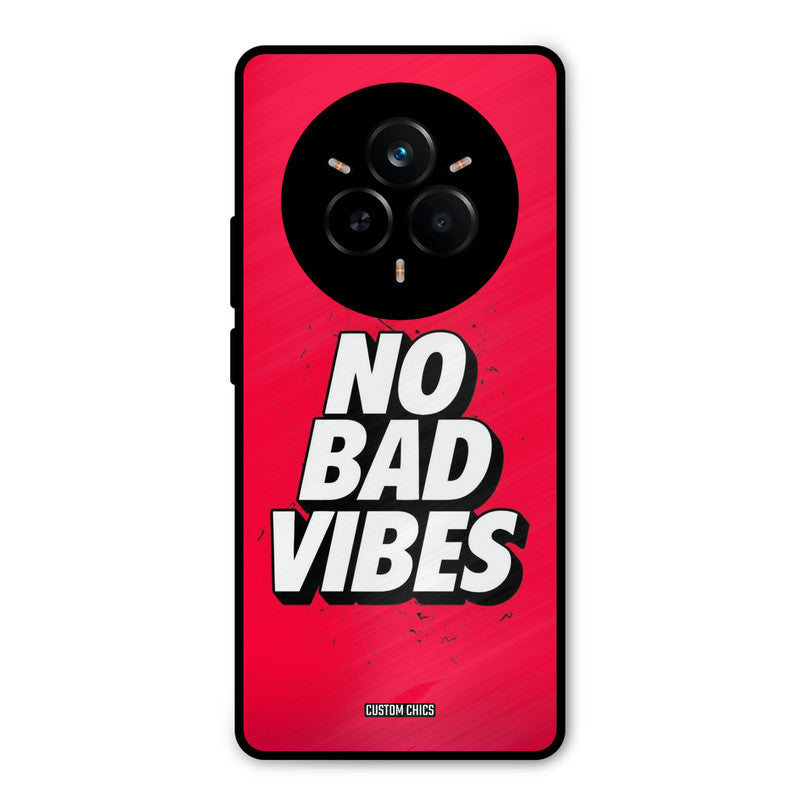 No Bad Vibes Realme 14 Pro Mobile Back Cover - Typography PrintShield Case
