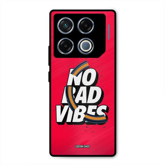 No Bad Vibes Infinix GT 20 Pro Mobile Back Cover - Typography PrintShield Case