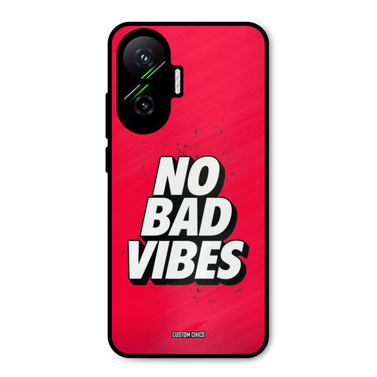 No Bad Vibes Poco F7 5G Mobile Back Cover - Typography PrintShield Case