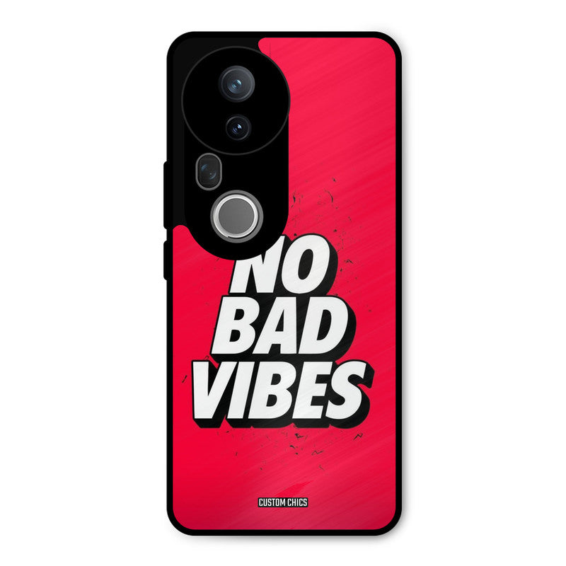 No Bad Vibes Vivo T4 Ultra Mobile Back Cover - Typography PrintShield Case