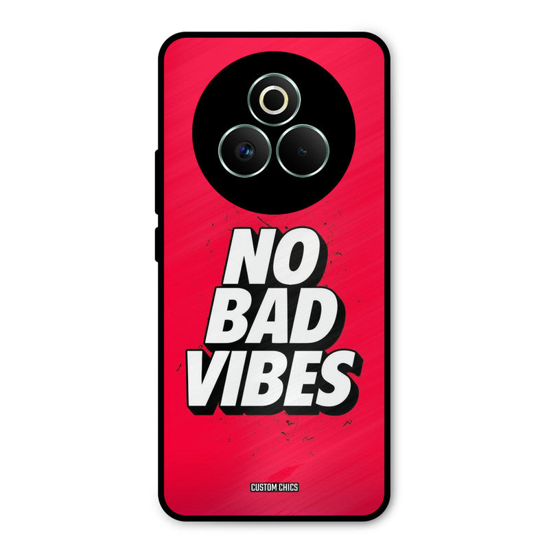 No Bad Vibes Realme P3 Pro 5G Mobile Back Cover - Typography PrintShield Case