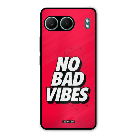 No Bad Vibes OnePlus Nord 4 Mobile Back Cover - Typography PrintShield Case