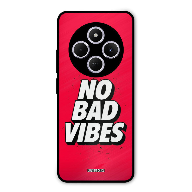 No Bad Vibes Poco M7 Mobile Back Cover - Typography PrintShield Case