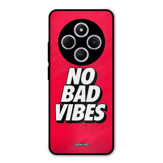 No Bad Vibes Poco M7 Mobile Back Cover - Typography PrintShield Case