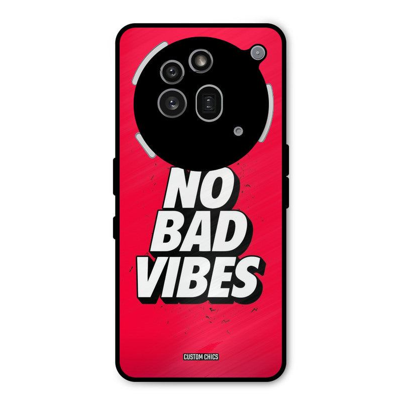No Bad Vibes Nothing Phone 3A Pro Mobile Back Cover - Typography PrintShield Case