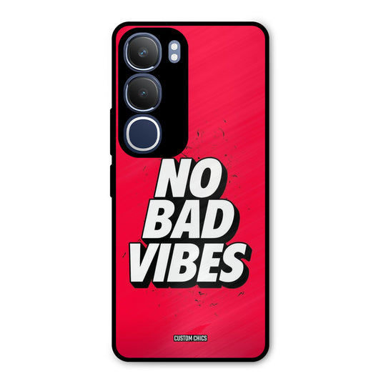 No Bad Vibes Vivo Y29 Mobile Back Cover - Typography PrintShield Case