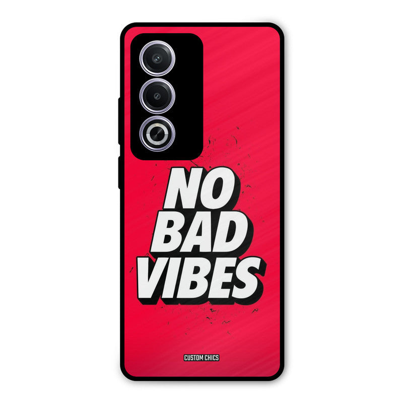 No Bad Vibes Oppo K12x Mobile Back Cover - Typography PrintShield Case