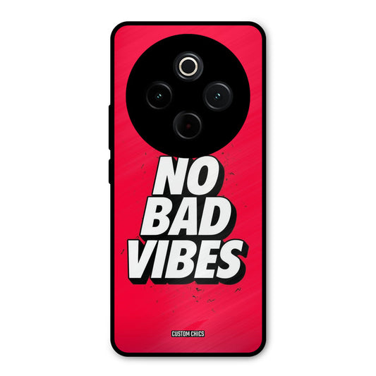No Bad Vibes iQoo Z10 Mobile Back Cover - Typography PrintShield Case
