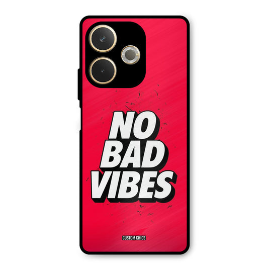 No Bad Vibes Oppo A5 Pro Mobile Back Cover - Typography PrintShield Case