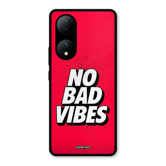 No Bad Vibes Vivo Y100 Mobile Back Cover - Typography PrintShield Case