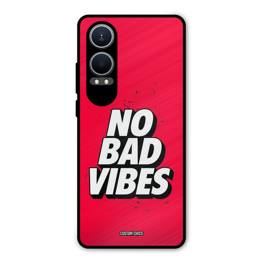 No Bad Vibes Oneplus Nord CE4 Lite Mobile Back Cover - Typography PrintShield Case