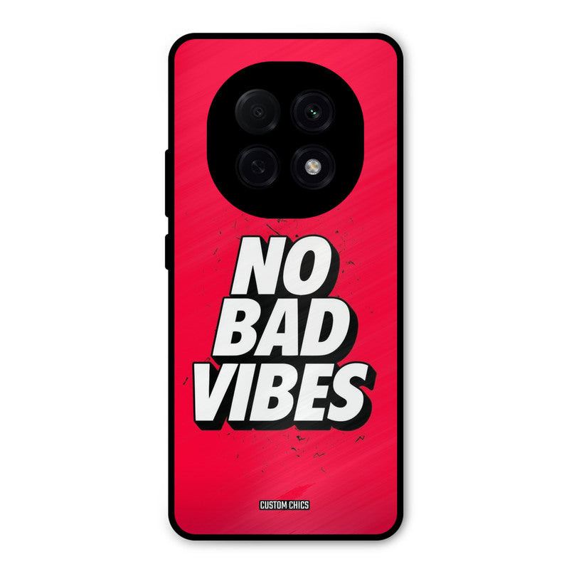 No Bad Vibes Oppo F29 Pro Mobile Back Cover - Typography PrintShield Case