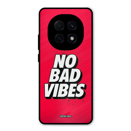 No Bad Vibes Oppo F29 Pro Mobile Back Cover - Typography PrintShield Case