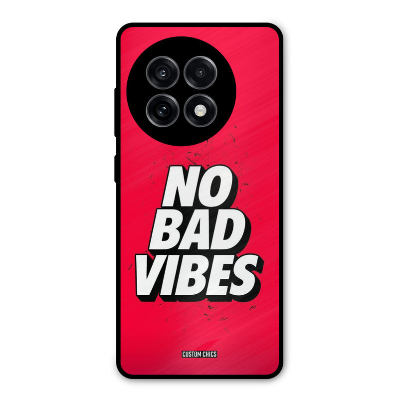 No Bad Vibes OnePlus 13R Mobile Back Cover - Typography PrintShield Case
