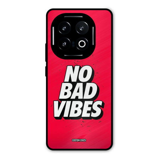 No Bad Vibes iQOO 13 Mobile Back Cover - Typography PrintShield Case