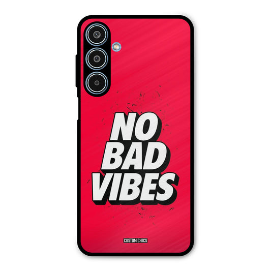 No Bad Vibes Samsung Galaxy M35 5G Mobile Back Cover - Typography PrintShield Case