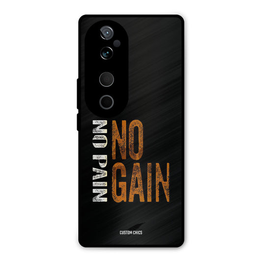No Pain Vivo V40 Mobile Back Cover - Typography PrintShield Case