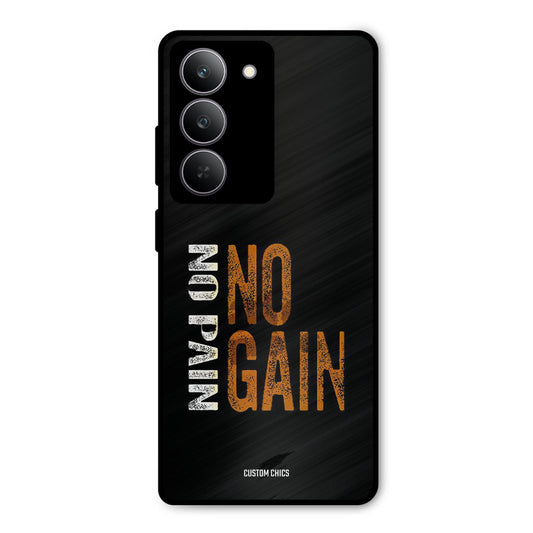 No Pain Realme 14x Mobile Back Cover - Typography PrintShield Case